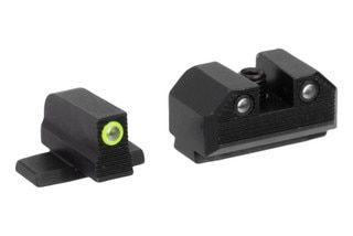 Steel sight set for Springfield Hellcat with yellow front ring.